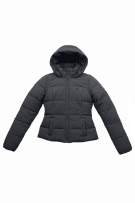 Abercrombie & Fitch Μπουφάν Puffer Casual Logo Μαύρο Γυναικείο M