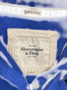 Abercrombie & Fitch Polo casual con logo blu da uomo L