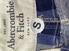ABERCROMBIE AND FITCH BERMUDA SHORTS PLAID ΜΠΛΕ ΑΝΤΡΙΚΟ PRE OWNED S