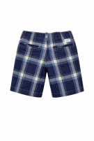ABERCROMBIE AND FITCH BERMUDA SHORTS PLAID ΜΠΛΕ ΑΝΤΡΙΚΟ PRE OWNED S