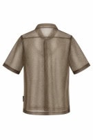 ABERCROMBIE AND FITCH CAMICIA ANIMAL PRINT MARRONE UOMO PRE OWNED S