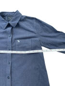 ABERCROMBIE FITCH ΠΟΥΚΑΜΙΣΟ MINIMAL ΣΚΟΥΡΟ ΜΠΛΕ ΓΥΝΑΙΚΕΙΟ PRE OWNED XS
