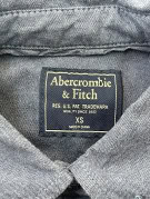 ABERCROMBIE FITCH ΠΟΥΚΑΜΙΣΟ MINIMAL ΣΚΟΥΡΟ ΜΠΛΕ ΓΥΝΑΙΚΕΙΟ PRE OWNED XS