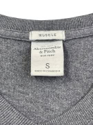 ABERCROMBIE FITCH T SHIRT MUSCLE ΓΚΡΙ ΑΝΤΡΙΚΟ S pre-owned