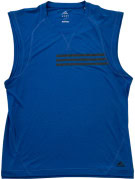 ADIDAS SLEEVELESS TOP ATHLETIC BLUE MENS PRE OWNED L
