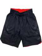 ADIDAS pantaloncini sportivi Performance con zip neri/rossi da uomo S