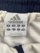 ADIDAS Bermuda sportivi vintage con 3 strisce blu/giallo unisex XL