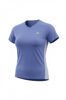 ADIDAS SPORTS T-SHIRT CLIMALITE LOGO BLUE WOMEN'S M