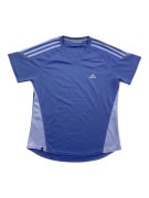 ADIDAS SPORTS T-SHIRT CLIMALITE LOGO BLUE WOMEN'S M
