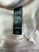 ADIDAS PERFORMANCE TRAINING T-SHIRT LOGO BEIGE PINK WOMEN M