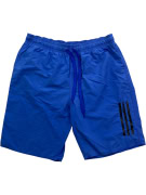 ADIDAS pantaloncini sportivi da uomo con 3 strisce iconiche blu royal medium