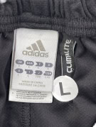 ADIDAS ATHLETIC SHORTS SPORTSWEAR BLACK MENS PRE OWNED L