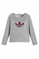 ADIDAS CREWNECK GRAPHIC ΓΚΡΙ ΓΥΝΑΙΚΕΙΟ PRE OWNED L