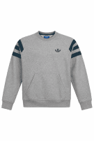 Y2K ADIDAS FELPA CREWNECK MINIMAL GRIGIO UOMO PRE OWNED M
