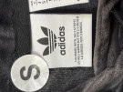 ADIDAS CROP HOODIE STREETWEAR BLACK WOMEN PRE OWNED S
