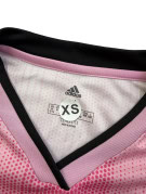 ADIDAS FOOTBALL JERSEY SPORTY PINK WOMEN PRE OWNED XS