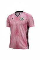 ADIDAS FOOTBALL JERSEY SPORTY PINK WOMEN PRE OWNED XS