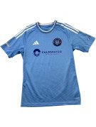 ADIDAS MAGLIA DA CALCIO SPORTIVA BLU UOMO PRE OWNED S