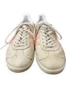 Adidas Gazelle Suede Vintage Logo Μπεζ Ροζ Γυναικεία EU 39 1/3