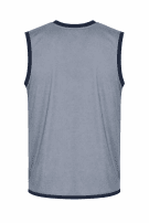 1990s ADIDAS BASKETBALL VEST RETRO LOGO GREY MENS PRE OWNED XL