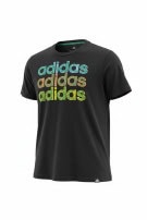 ADIDAS T SHIRT GRAFICA NERA UOMO PRE OWNED S