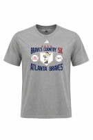 ADIDAS GRAPHIC TEE ATHLETIC GREY MEN PRE OWNED L