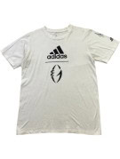 ADIDAS GRAPHIC TEE MINIMAL OFF WHITE MEN PRE OWNED M