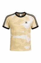 ADIDAS GRAPHIC TEE RETRO BEIGE MEN PRE OWNED S