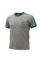 ADIDAS GRAPHIC TEE RETRO ΓΚΡΙ ΠΡΑΣΙΝΟ ΑΝΤΡΙΚΟ PRE OWNED M