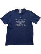 ADIDAS GRAPHIC TEE RETRO NAVY MEN PRE OWNED S