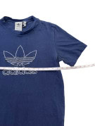 ADIDAS GRAPHIC TEE RETRO NAVY MEN PRE OWNED S