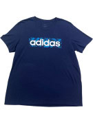 ADIDAS GRAPHIC TEE SPORT BLUE MALE PRE OWNED M