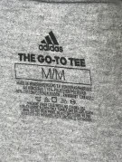 ADIDAS GRAPHIC TEE SPORTSWEAR GREY MEN PRE OWNED M