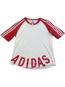 ADIDAS GRAPHIC TEE SPORTY WHITE RED ΑΝΤΡΙΚΟ PRE OWNED S