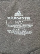 ADIDAS GRAPHIC TEE STREETWEAR BLACK MEN PRE OWNED M