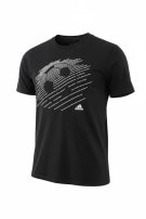 ADIDAS GRAPHIC TEE STREETWEAR BLACK MEN PRE OWNED M