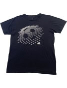 ADIDAS GRAPHIC TEE STREETWEAR BLACK MEN PRE OWNED M