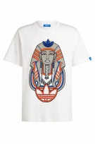 ADIDAS GRAPHIC TEE STREETWEAR OFF WHITE UNISEX PRE OWNED L