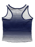 Adidas Γυναικείο Ριγέ Tank Top Μπλε-Λευκό