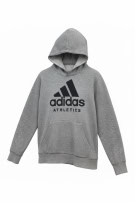Adidas Hoodie Big Logo Γκρι Unisex L