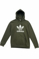 Adidas Felpa con cappuccio Big Logo kaki unisex L
