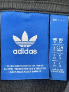 Felpa con cappuccio Adidas nera con logo Trefoil unisex M