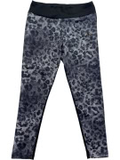 ADIDAS Leggings Animal Print Logo Black Grey Women’s L