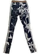 ADIDAS LEGGINGS GRAPHIC BLACK WOMENS PRE OWNED S