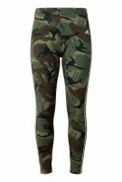 ADIDAS LEGGINGS CAMO STREETWEAR GREEN WOMEN PRE OWNED