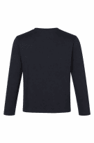 ADIDAS Y2K LONG SLEEVE TOP MINIMAL BLACK MEN PRE OWNED L