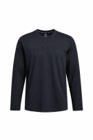 ADIDAS Y2K LONG SLEEVE TOP MINIMAL BLACK MEN PRE OWNED L