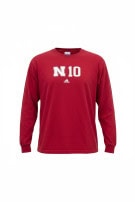 ADIDAS MAGLIA A MANICHE LUNGHE COLLEGIATE ROSSA UOMO PRE OWNED L