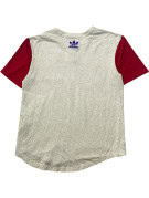 ADIDAS HENLEY T SHIRT SPORTSWEAR GREY MENS PRE OWNED M
