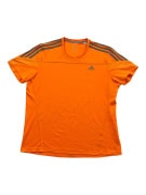 ADIDAS ΜΠΛΟΥΖΑ T-SHIRT CLIMALITE ΡΙΓΕΣ ΠΟΡΤΟΚΑΛΙ ΑΝΔΡΙΚΟ XL